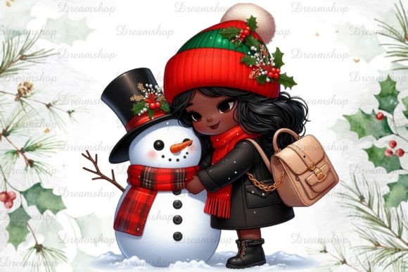 African American Christmas Girl Clipart: A Seller’s Review