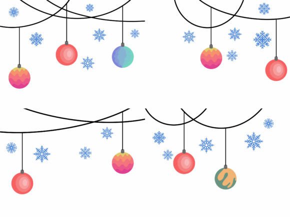 Christmas Ball Border Snowflake Clip Art: Illustrations Review