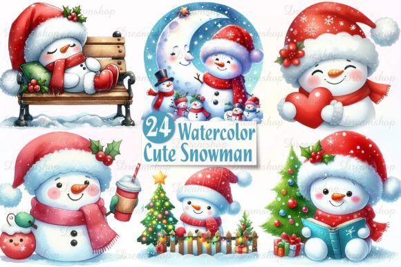 Christmas Cute Snowman Sublimation: Illustrations Review