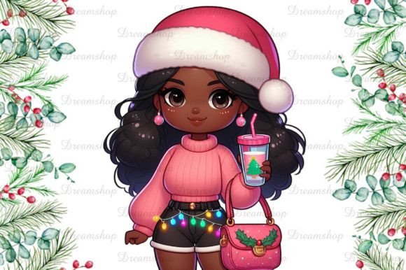 Christmas Girl PNG: Festive Illustrations