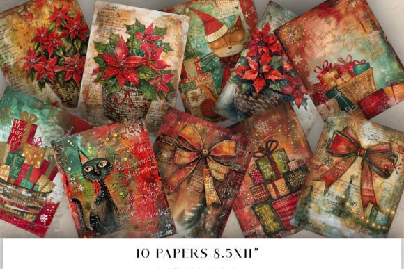 Christmas Paper 8.5x11: Illustrations for Blogs