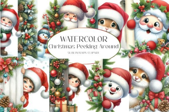 Christmas Peeking Corner Bundle: Illustrations Review