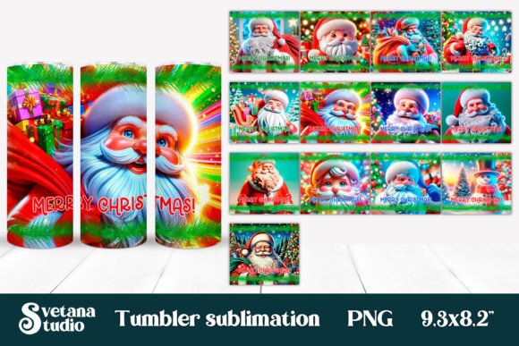 Christmas Tumbler Bundle Sublimation: Illustrations for Blogs