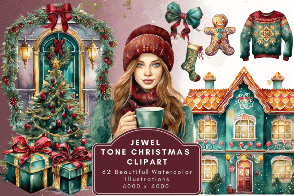Jewel Tone Christmas Clipart: A Designer’s Review