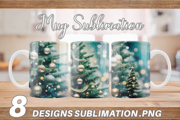 Mug Christmas Tree Bokeh Illustrations Review