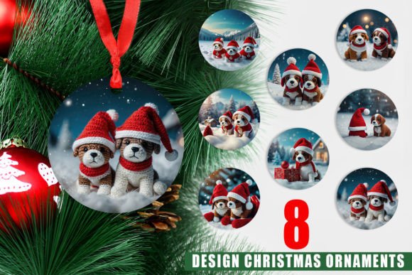 Ornament Christmas Crochet Dog Illustrations Review