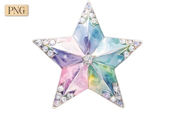 Pastel Christmas Star PNG Clipart 4 Review