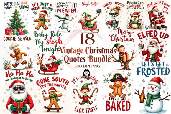 Vintage Christmas Sublimation Quotes: Illustrations Review