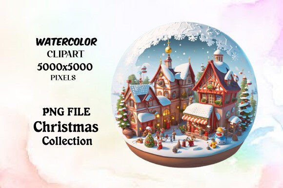Winter Christmas Festive Holiday House C: Illustrations Review